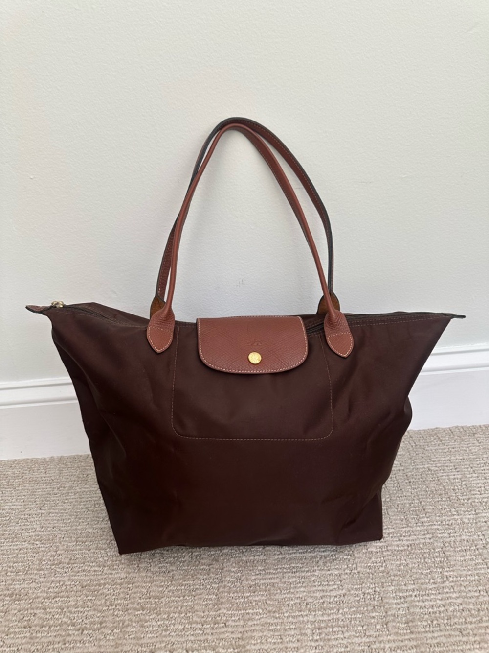 Longchamp Le Pliage Large Tote Brown